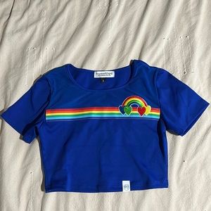 Blue Pride Crop Top Marek + Richard Size S